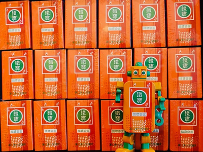 Orange Green TinBot