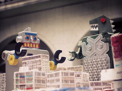 Tinosaur vs TinBot action figures branding culture design designer toys hong kong retro robot toy vintage