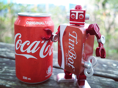 Thirsty always~~~ for passion designertoy robot tinbot tinbox toy
