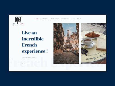 Life! | Live an incredible French experience. carousel slider ui design uiux webdesign website website concept website design wordpress
