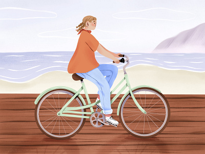 Seaside Ride illustration