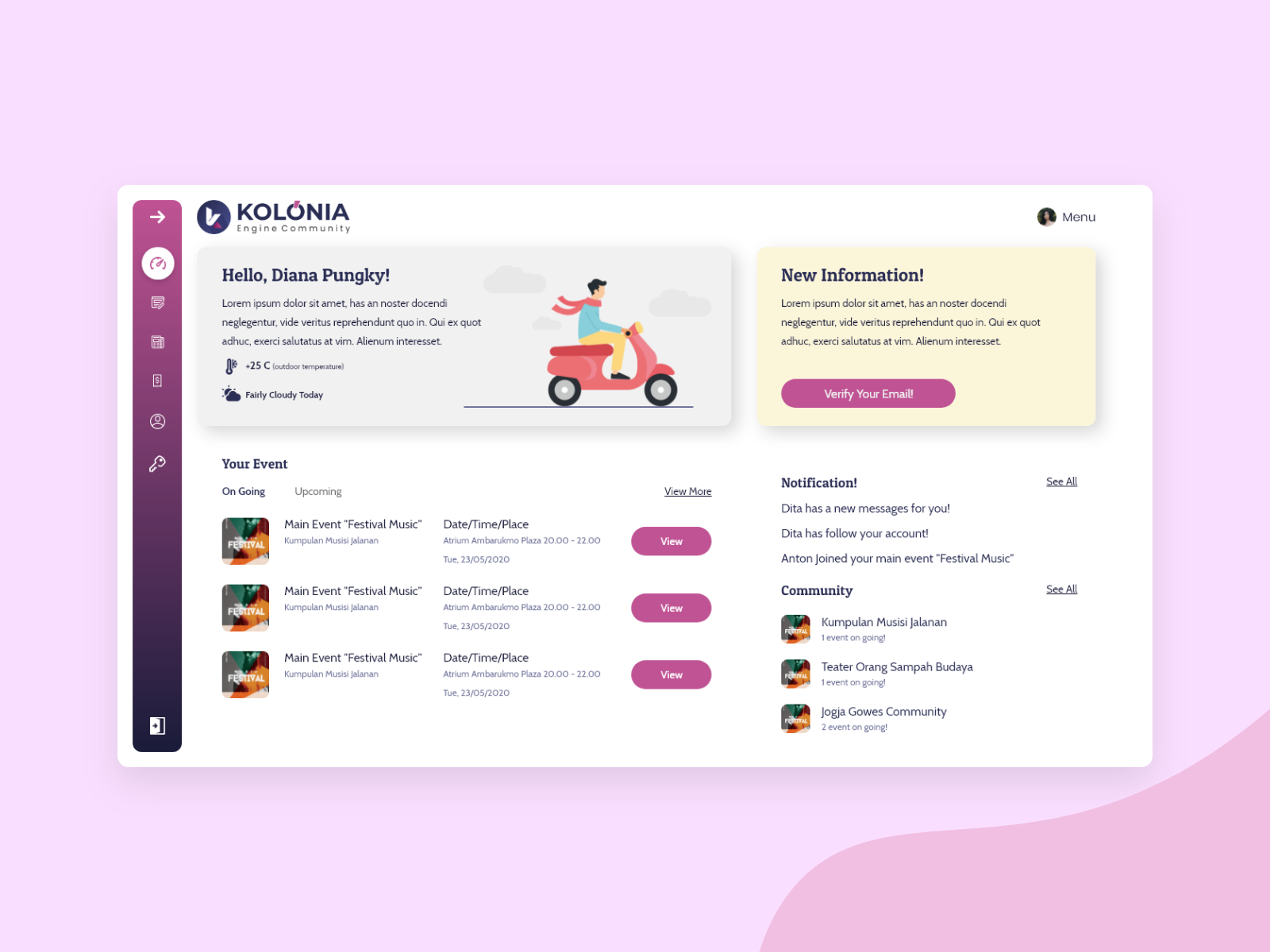 Simple Dashboard UI Concept by Braam Moriarty Bartels on Dribbble