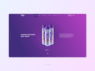 Landing page web UI design