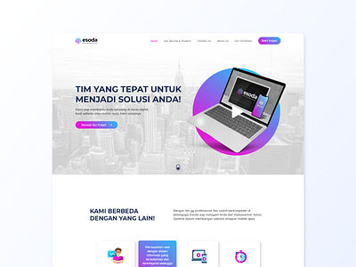 Company Profile UI Web Design