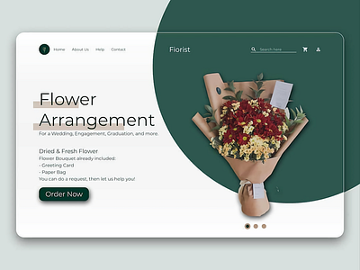 UI Design - Fiorist Flower Arrangement arrangement flower uiux uiuxdesign uiuxdesigner userexperience userexperiencedesign userinterface userinterfacedesign