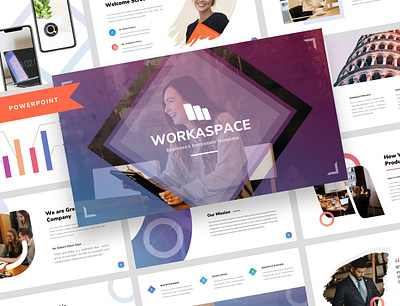 WorkaSpace – Business & Pitch Deck PowerPoint Template agency agency branding agency landing page business colorful company company profile google slides keynote layouts powerpoint powerpoint design powerpoint template simple startups webdesign