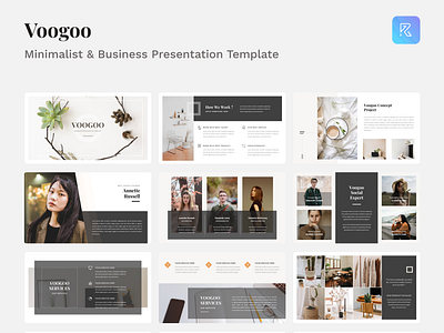 Introduce Voogoo – Minimalist & Business Keynote Template agency agency branding agency landing page app business company company profile google slides keynote webdesign