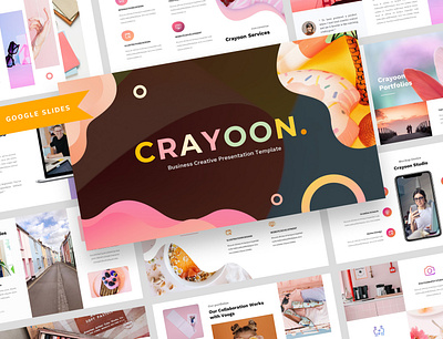 Crayoon – Creative Business Presentation Template agency agency branding agency landing page business company company profile google slides keynote powerpoint webdesign