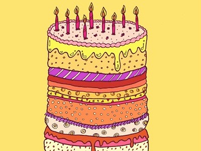 Big Cake cake illustration