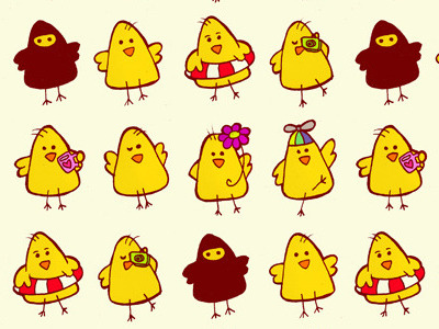 Chicken Pattern chickens illustration ninjas patterns