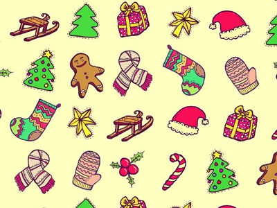 Christmas Pattern christmas illustration wrapping paper