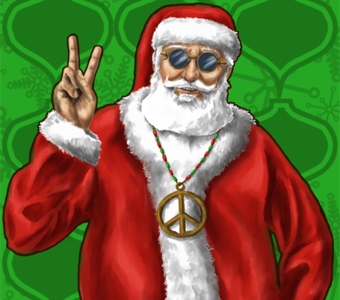 Santa Dude illustration santa