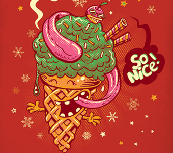I Feel Good, So Nice ice cream illustration