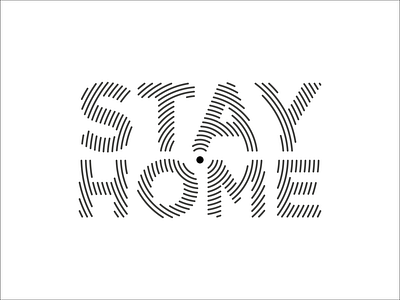 stay home logo type adobe illustrator logotypes radial simple design simple logo