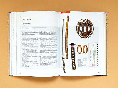 Heirloom of steel book design editorial design history japanese art katana paper photography print design swords typesetting typography weapons