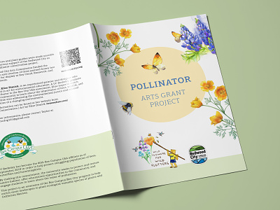 Save the pollinators bee bumble bee bumblebee butterfly california layout paper print design