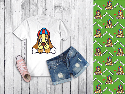 Dog Visual 3 cute dog design t shirt dog dog art dog icon dog illustration dog print doggy olenakomyshna puppy