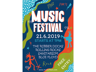 Music festival poster music music art music artwork music festival music party music poster musician olenakomyshna party poster