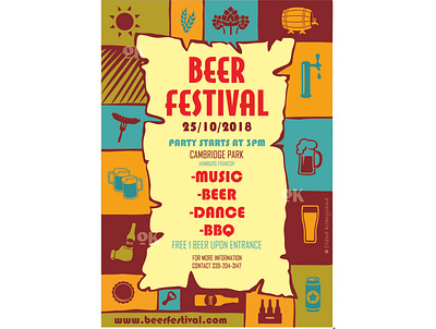 Beer festival Visual beer beer festival festival logo festival poster olenakomyshna pivo plakat poster poster art poster design