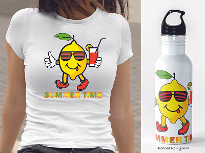 LEMON Visual funny fruit lemon lemon print lemon yellow lemons olenakomyshna print t shirt summer summer design summer print summertime