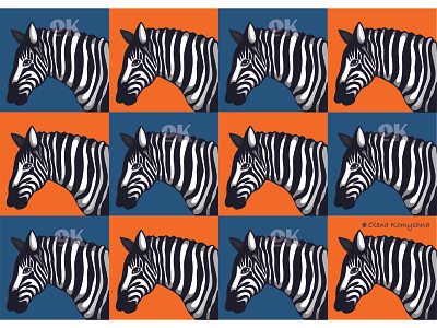 Zebra pattern african animal animal art animal design animal pattern animal style olenakomyshna vector art zebra zebra illustration