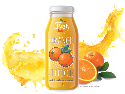 Orange juice label drink label graphic design juice label label design label packaging olenakomyshna orange juice orange label design transparent label