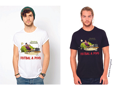 Football and Beer T-shirt Funny Football Shirt Men's 