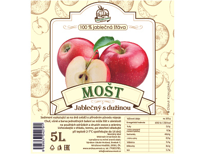 Apple cider label apples branding cider cider apple ciderlabel etiketa label labeldesign labels olenakomyshna