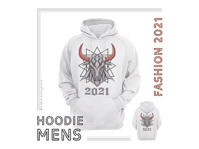 Hoodie mens 2021 2021 bull bulls fashion design hoodie hoodie design hoodie print hoodie style hoodies olenakomyshna print2021