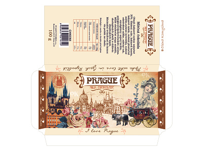 Chocolate „Retro Prague” 2 box box design chocolate chocolate packaging chocolates design olenakomyshna retro retro design retro style