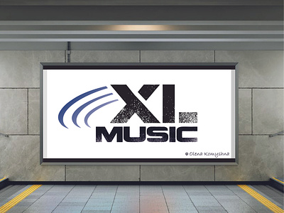 XLmusic branding design logo logo design logo designer logos logotype olenakomyshna typography vector