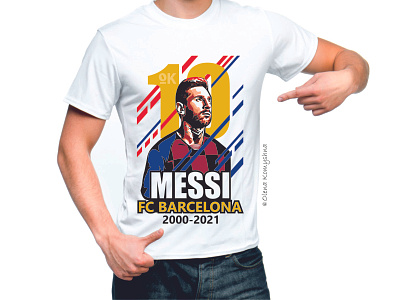 Messi FC Barcelona 2000-2021 art color design design tshirt fc barcelona football design graphic design illustration leo lionel messi messi olenakomyshna print sport illustration vector
