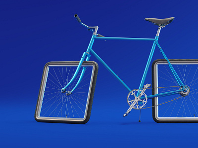 Bike visualization for an ad 3d 3d art 3d artist ad bike cgi design illustration teleportagency