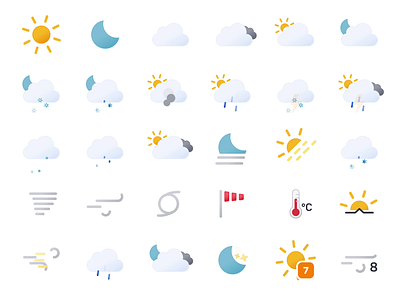 Animated Weather Icons 2.0 animation icon design icon set illustrator svg animation svg icons weather weather icon