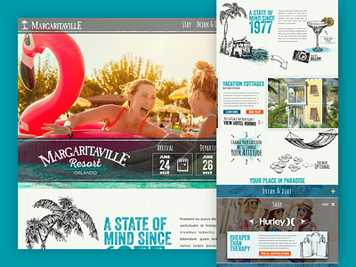 Margaritaville Resort Orlando design hospitality resort web design