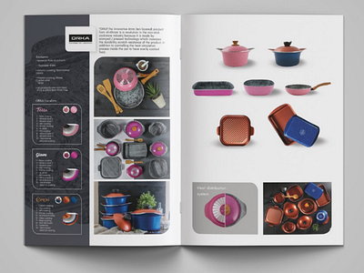 Al Ahram - Company Profile brand branding brochure cookware graphic design minimalism minimalist print print design