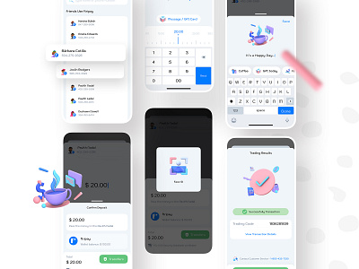 Transfer ftripay e-wallet Mobile App 3d illustration bank app banking digital wallet ewallet finance finance app mobile app mobile app design mobile ui payment ui ui ux ui design ux ux design wallet