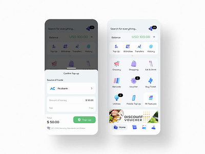 Top up ftripay Digital Wallet App bank app banking digital wallet ewallet finance finance app mobile app design mobile design mobile ui pay payment ui ui design ui ux ux ux design wallet