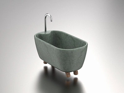 Bathroom 3D Illustration for Rent Apartment App 3d 3d icon 3d illustration bath icon industrial render