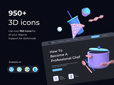 Download 950 3d Icon Pack By Ftribe Io On Dribbble