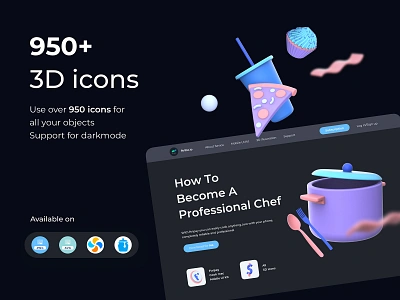 950+ 3D Icon Pack 3d 3d icon 3d illustration c4d digital wallet finance financial icon icon set iconography illustraion keyshot market render