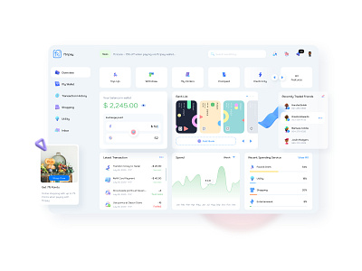 ftripay Digital Wallet - Admin Dashboard Light Mode 3d admin admin dashboard admin panel banking digital wallet ewallet finance payment render ui ux ui design ui kit ux design wallet webapp