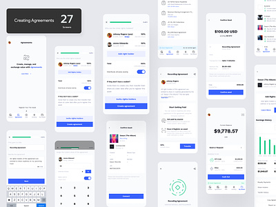 NTVCypto Design System - Digital Ownership App altcoin bitcoin crypto cryptocurrency design system digital ownership digital wallet ethereum mobile app design real-time payments rights management royalty collection ui design ux design