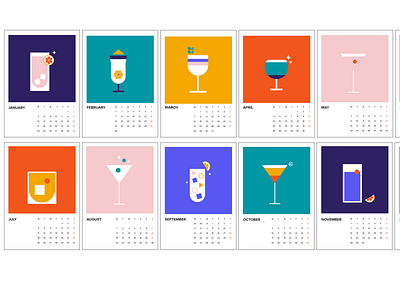 2022 Calendar app art branding design graphic illustration ui uiux vector web