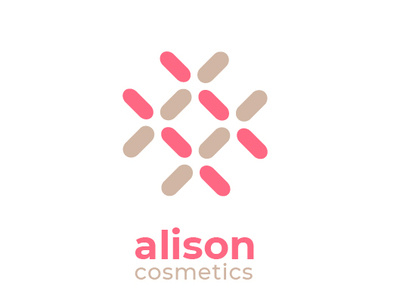 Alison Cosmetics (Logo) branding design identity illustrator minimal portfolio design vector