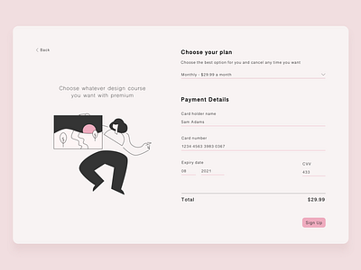 Credit Card Checkout card courses credit card credit card checkout credit card form creditcard design form graphic design illustration pay payment ui vector