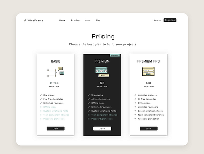 Pricing design graphic design illustration pricing pricing web subscription ui ux vector web