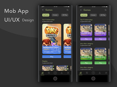 Mob App v1 app mobile app mobile ui ui usability design user experience ux
