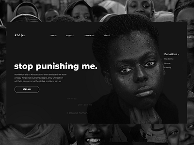 Fund against racism - website design ui ui ux ui design uidesign uiux ux ux ui ux design uxdesign uxui web web design webdesign website website design