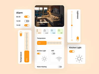 Daily UI 15. Smart House ui ui ux ui design uidesign uiux ux ux ui ux design uxdesign webdesign